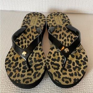 Kate Spade animal print sandals, size 7